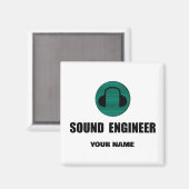 Personalized Sound Engineer Audio Engineering マグネット (正面/裏面)