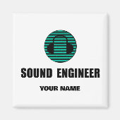 Personalized Sound Engineer Audio Engineering マグネット (正面)