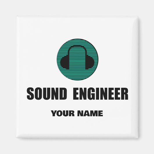 Personalized Sound Engineer Audio Engineering マグネット (正面)
