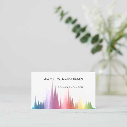 Personalized Sound Engineer Audio Engineering 名刺 (スタンド正面)