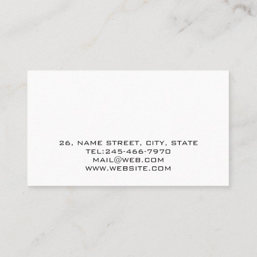 Personalized Sound Engineer Audio Engineering 名刺 (裏面)