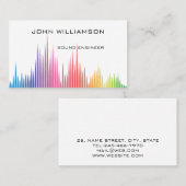 Personalized Sound Engineer Audio Engineering 名刺 (正面/裏面)