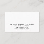 Personalized Sound Engineer Audio Engineering 名刺 (裏面)