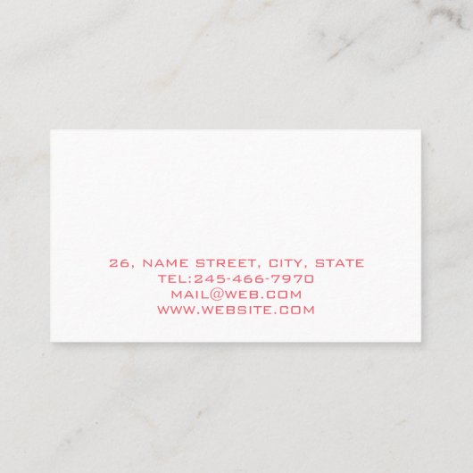 Personalized Sound Engineer Audio Engineering 名刺 (裏面)