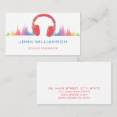 Personalized Sound Engineer Audio Engineering 名刺 (正面/裏面)