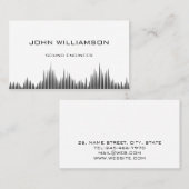 Personalized Sound Engineer Audio Engineering 名刺 (正面/裏面)