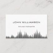 Personalized Sound Engineer Audio Engineering 名刺 (正面)