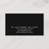 Personalized Sound Engineer Audio Engineering 名刺 (裏面)