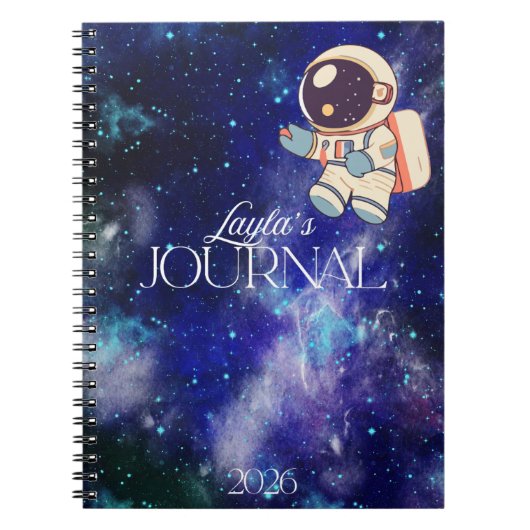 Personalized Space Journal ノートブック (正面)
