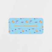 Personalized Space Name Labels neutral Set ラベル (デザイン2)