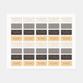 Personalized Space Name Labels neutral Set ラベル (シート)