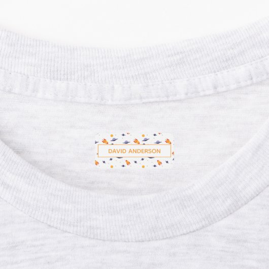 Personalized Space Name Labels neutral Set ラベル (貼付)