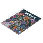 Personalized Space Name Poster for Kids  ノートブック (左側)