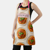 Personalized Spaghetti Bowl Foodie エプロン (インサイチュ)