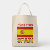 Personalized Spain Flag   トートバッグ (裏面)