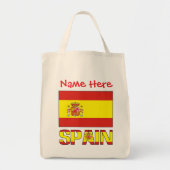Personalized Spain Flag トートバッグ (正面)