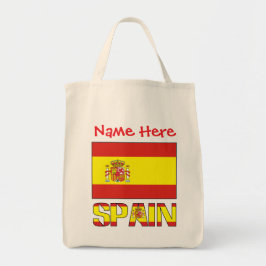 Personalized Spain Flag   トートバッグ