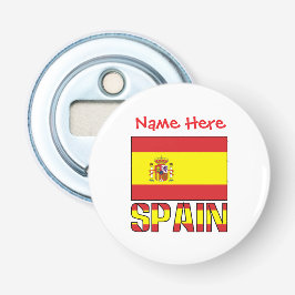 Personalized Spain Flag Heritage Design 栓抜き