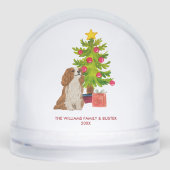 Personalized Spaniel Dog Christmas (正面)