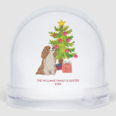 Personalized Spaniel Dog Christmas (裏面)