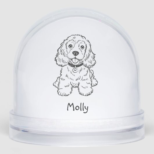 Personalized Spaniel Dog Christmas (正面)