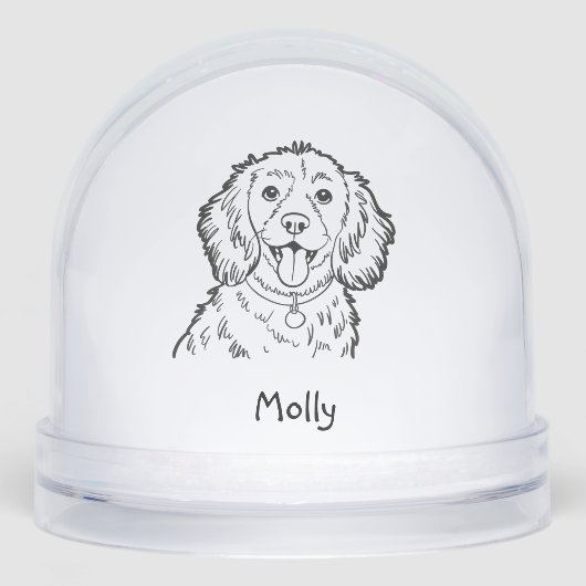 Personalized Spaniel Dog Christmas (正面)