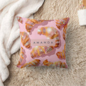Personalized Sparkle Croissant Style クッション (ブランケット)