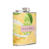 Personalized Sparkle Margarita & Lime フラスク (右)