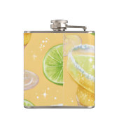 Personalized Sparkle Margarita & Lime フラスク (裏面)