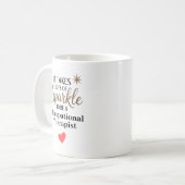 Personalized Sparkle Occupational Therapist コーヒーマグカップ (正面左)