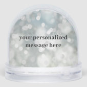 Personalized Sparkle Photo Snow Globe (裏面)