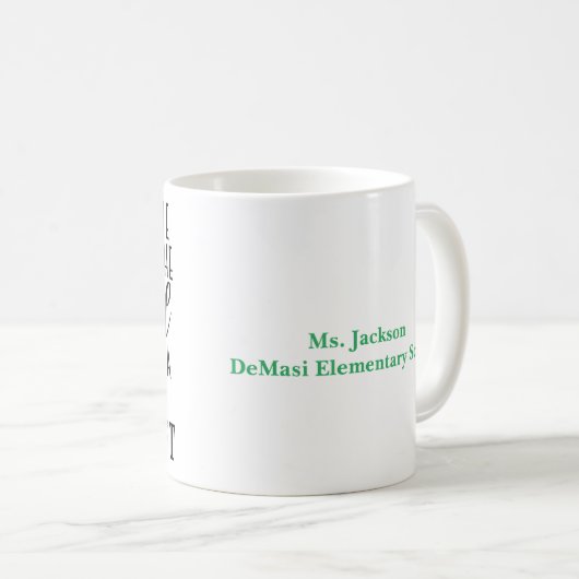 Personalized Speech Pathologist Gift Mug コーヒーマグカップ (正面右)