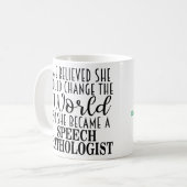 Personalized Speech Pathologist Gift Mug コーヒーマグカップ (正面左)