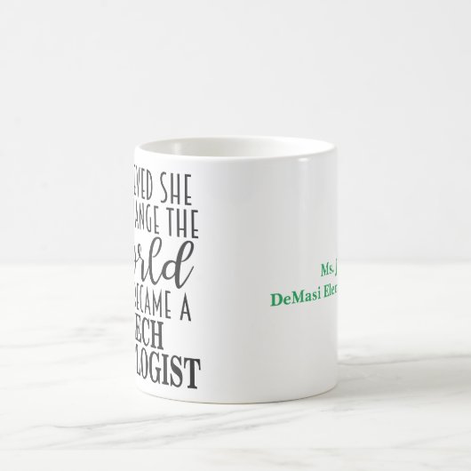 Personalized Speech Pathologist Gift Mug コーヒーマグカップ (中央)