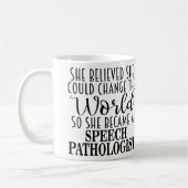 Personalized Speech Pathologist Gift Mug コーヒーマグカップ (左)