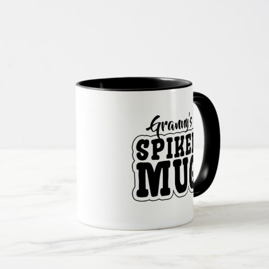 Personalized 'Spiked Mug' Funny, Cute & Silly マグカップ (正面右)