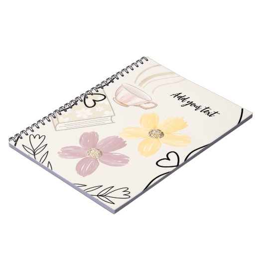 Personalized Spiral Photo Love Notebook ノートブック (左側)