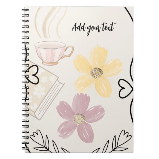 Personalized Spiral Photo Love Notebook ノートブック (正面)