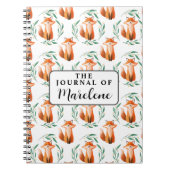 Personalized Spiral Photo Notebook – Cute Fox  ノートブック (正面)