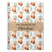 Personalized Spiral Photo Notebook – Cute Fox  ノートブック (正面)