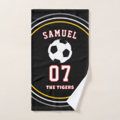 Personalized Sports coach soccer Football Player ハンドタオル (ハンドタオル)