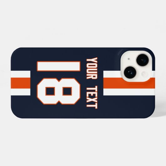 Personalized Sports Jersey  iPhoneケース (裏面横)