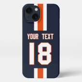 Personalized Sports Jersey  iPhoneケース (裏面)