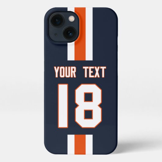 Personalized Sports Jersey  iPhoneケース (裏面)