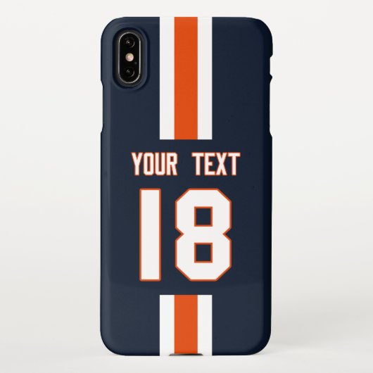 Personalized Sports Jersey  iPhoneケース (裏面)
