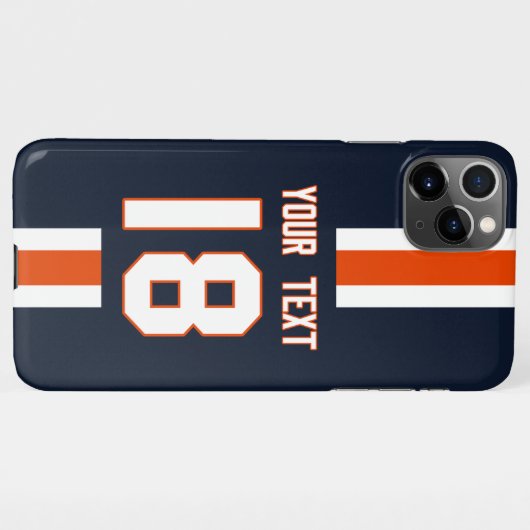 Personalized Sports Jersey  iPhoneケース (裏面横)