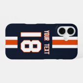 Personalized Sports Jersey  iPhone 16ケース (裏面横)