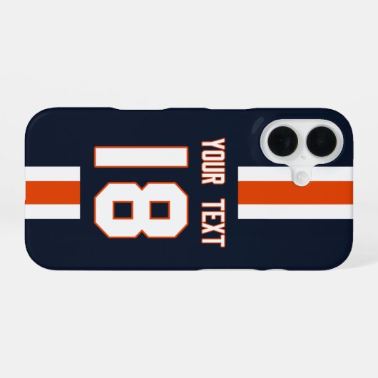 Personalized Sports Jersey  iPhone 16ケース (裏面横)
