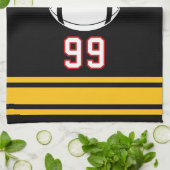 Personalized Sports Towel | Custom Football Player キッチンタオル (折り畳み)