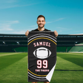 Personalized Sports Towel | Custom Football Player ハンドタオル